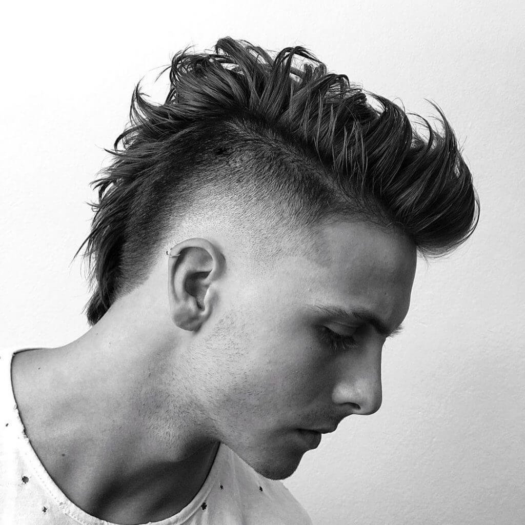 Edgy shaved mohawk hairstyle for a bold statement