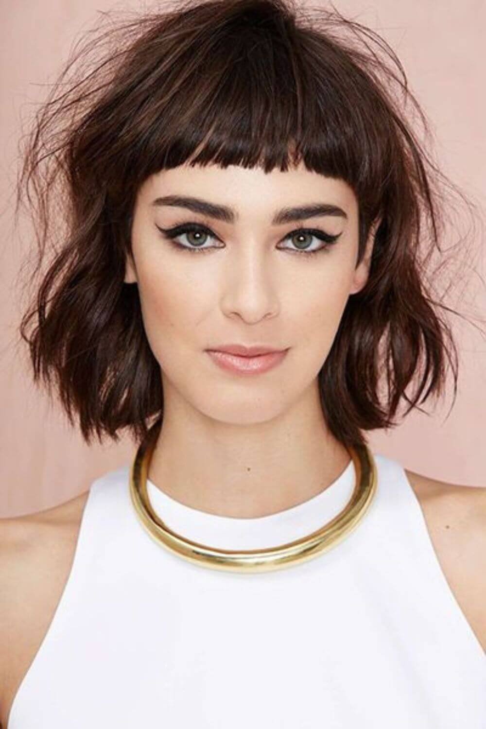 Blunt Chin-length Bob With Baby Bangs