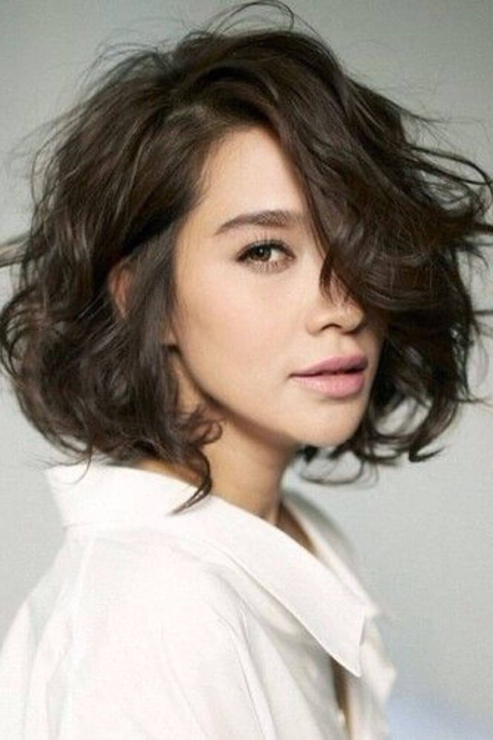 Korean Short Hair With Tousled Waves