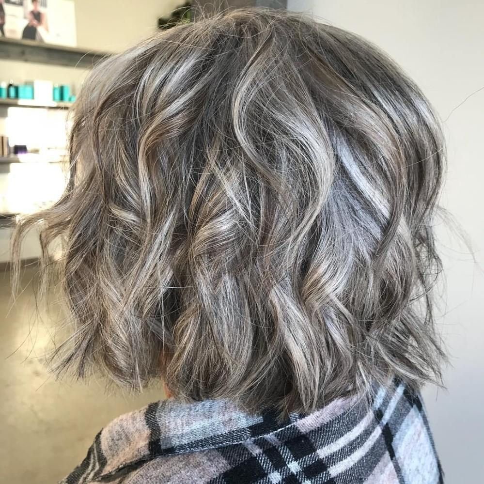 Gray Choppy Pixie Haircut