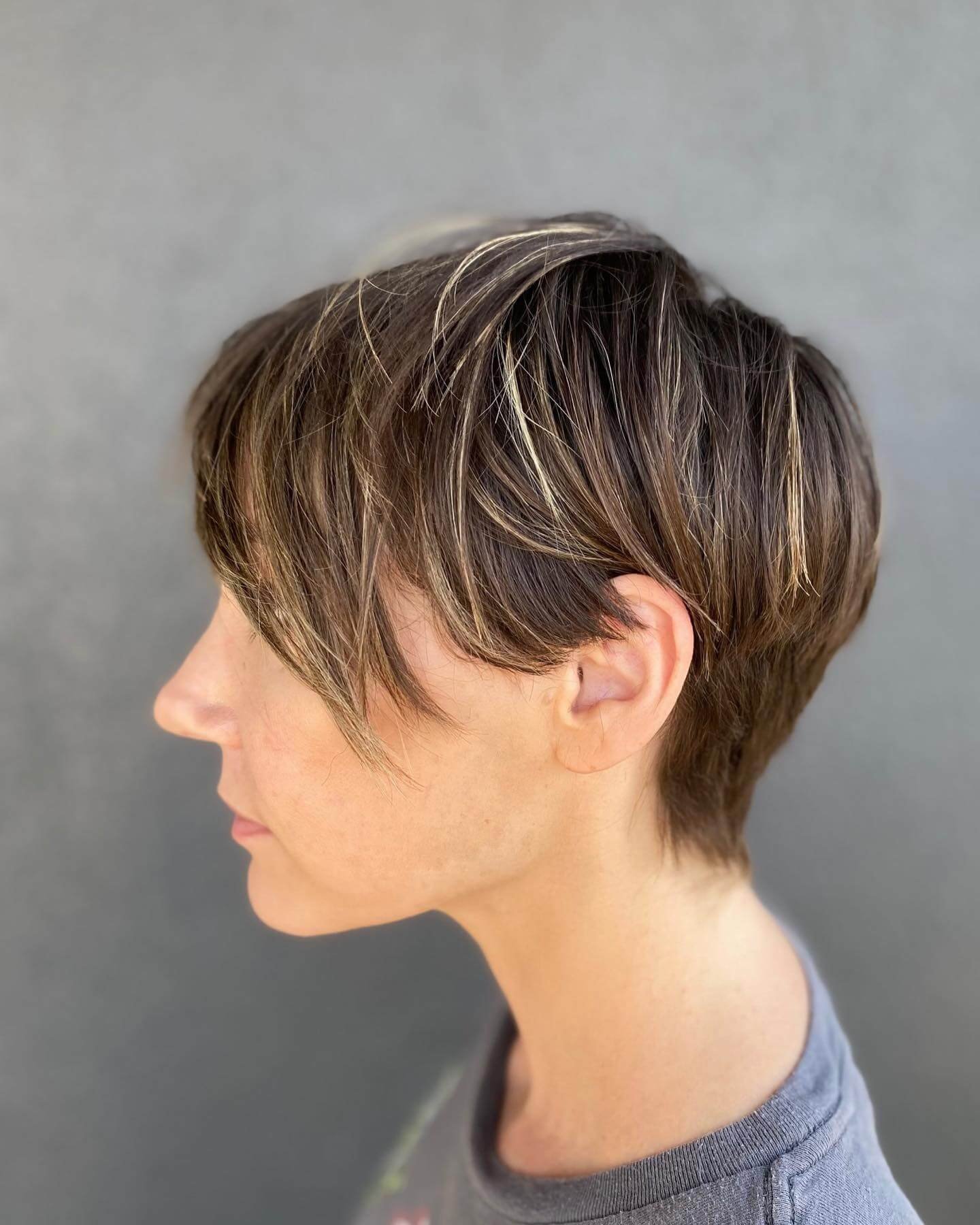Choppy Pixie Highlighted Tapered