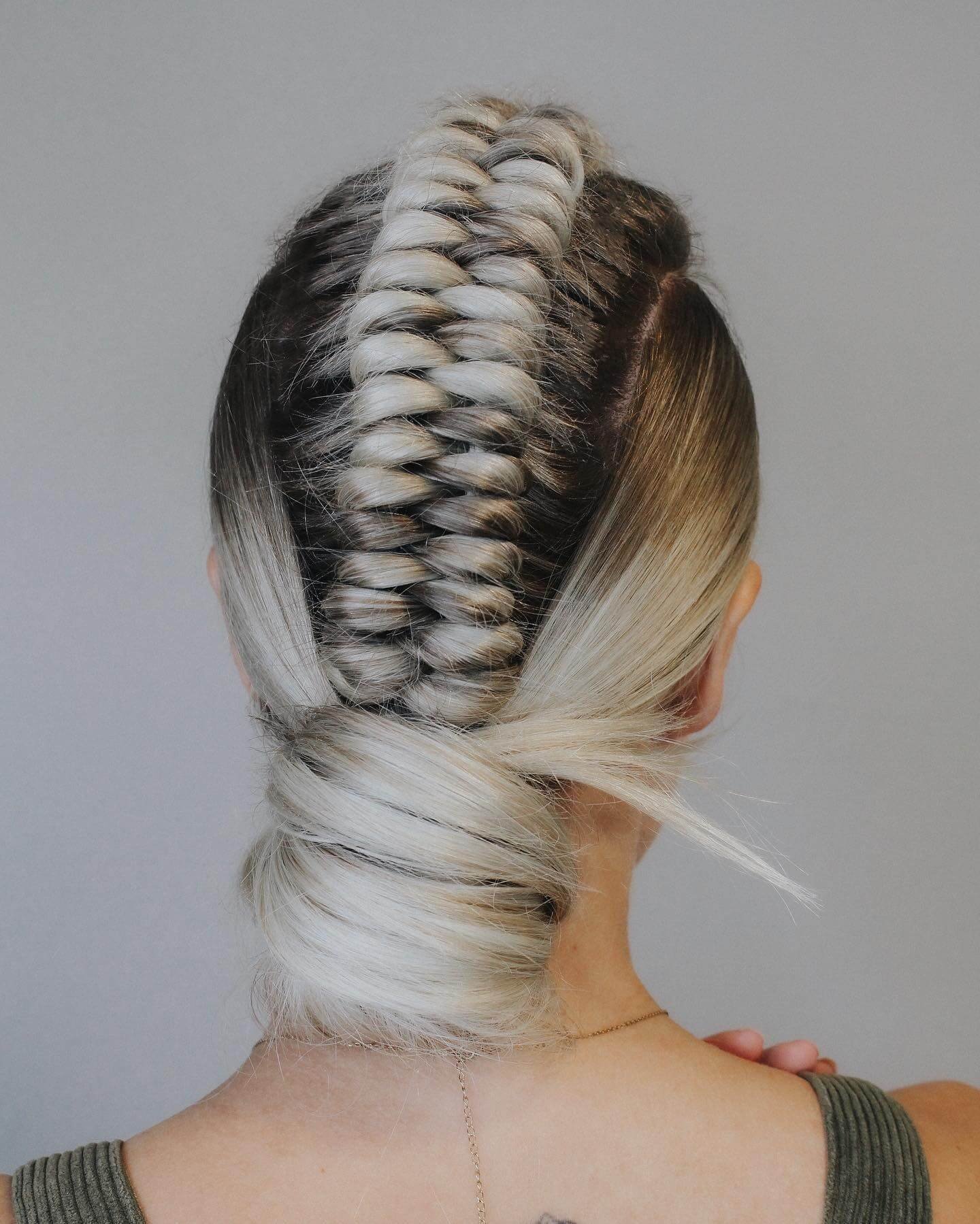 Braided Low Bun