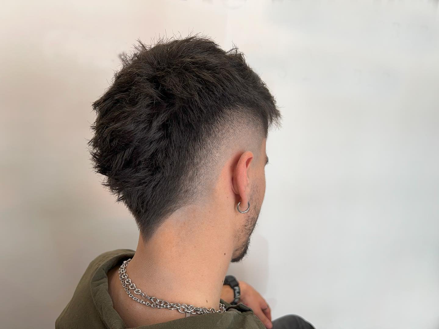 Brushed Up Mullet With Low Taper