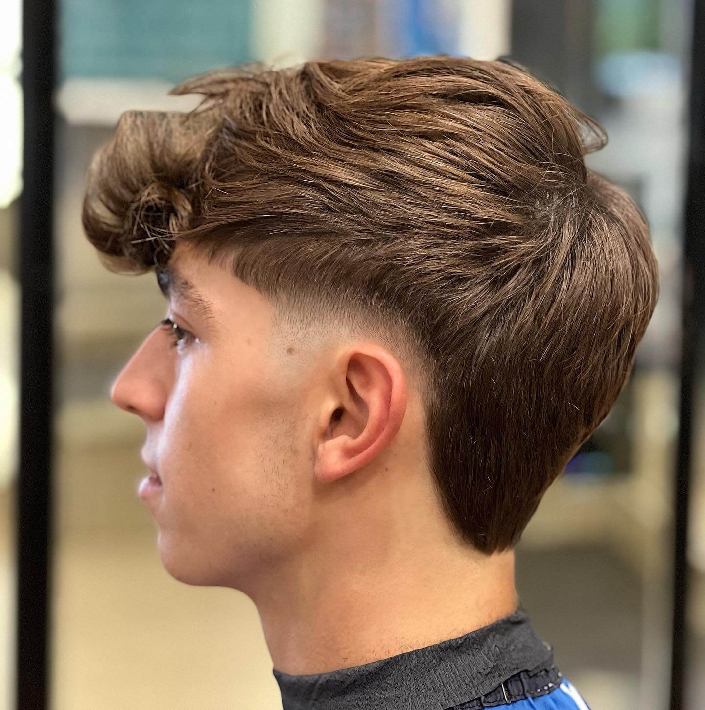 Burst Fade Mullet