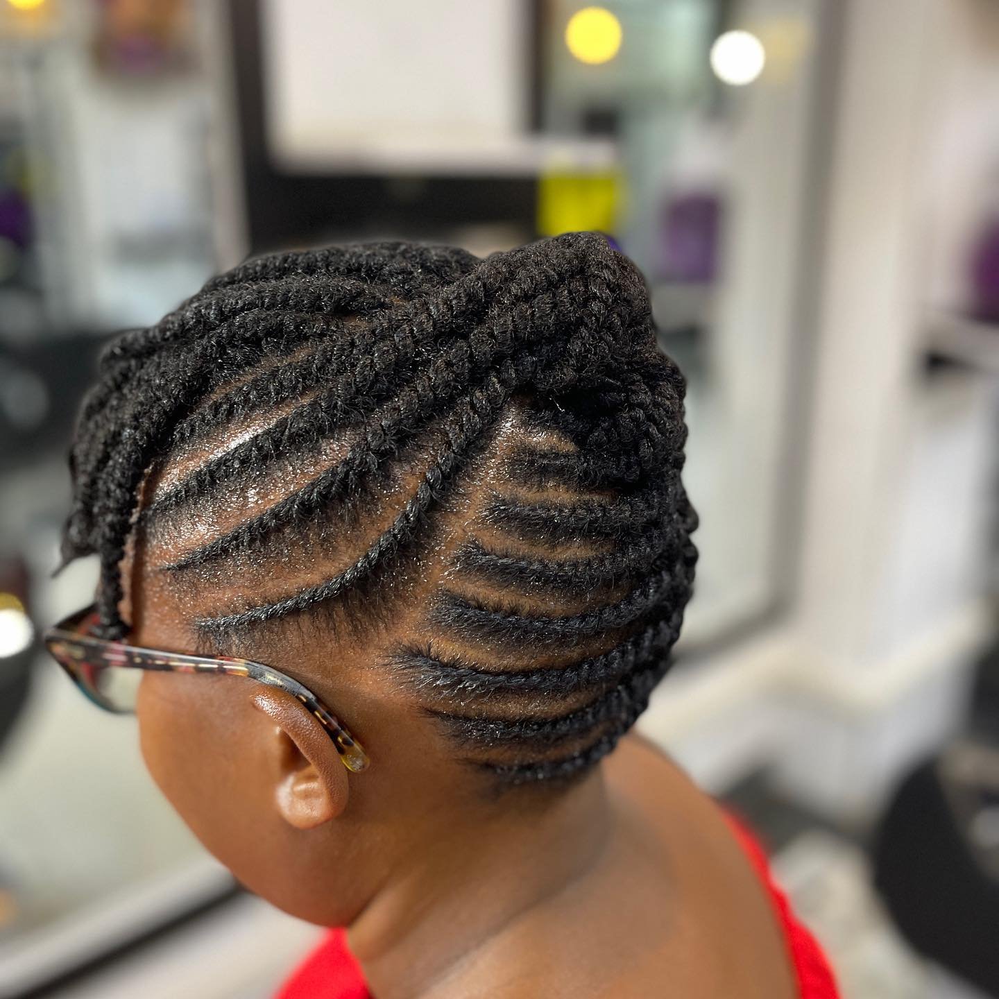 Flat Twists Updo