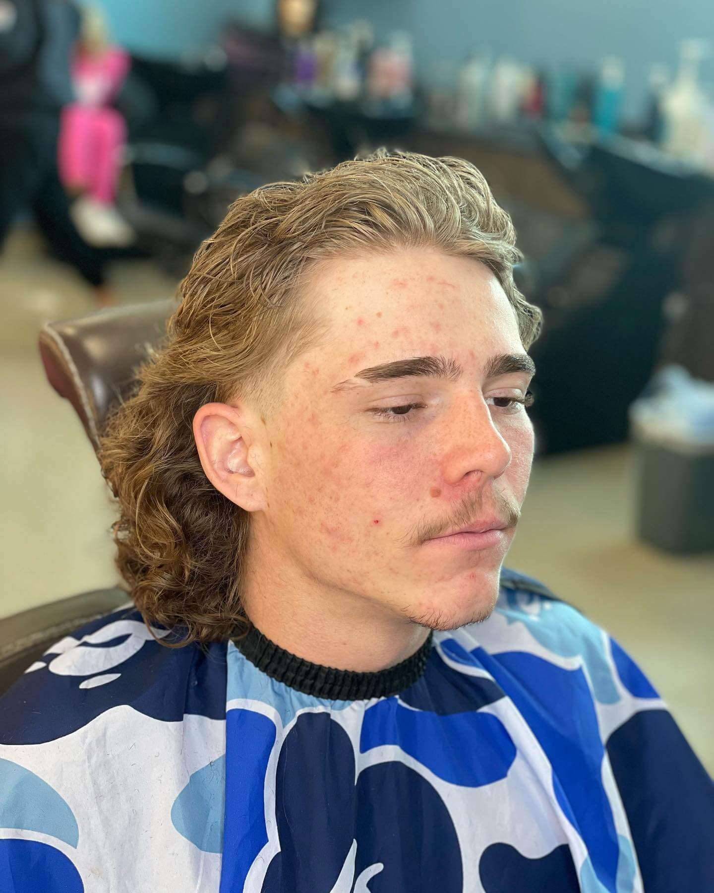 Mullet With Blonde Shades