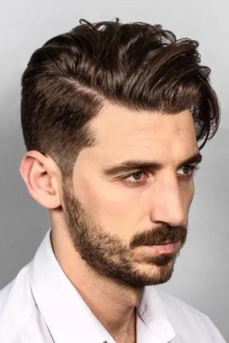 Textured Comb Over Haircut
