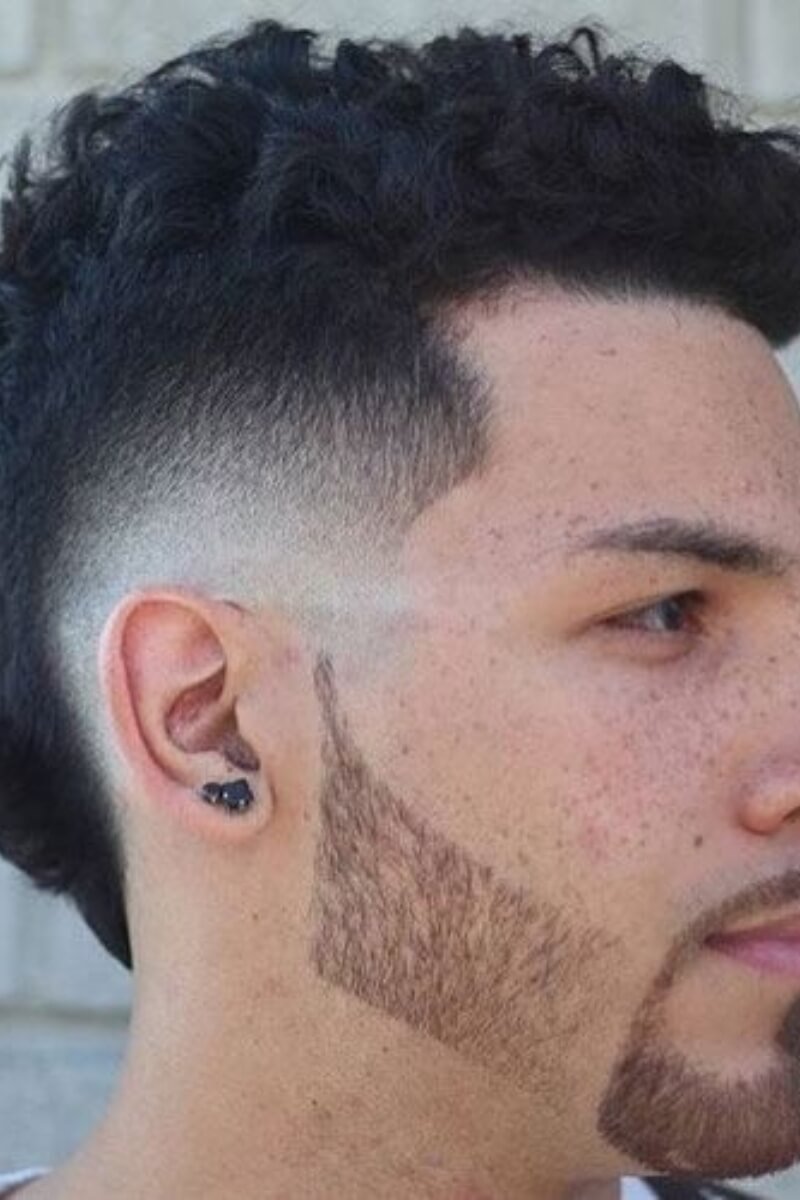 Textured Mohawk Fade Haircut