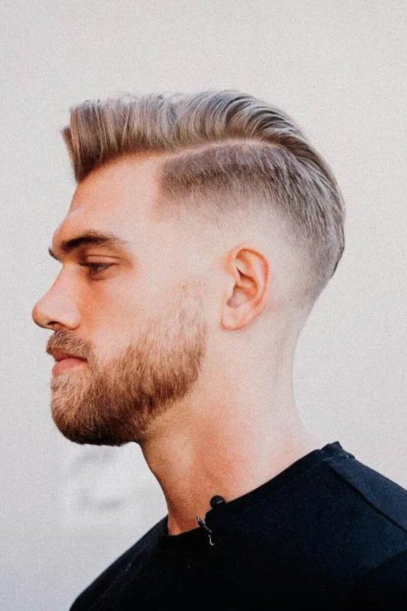 Textured Side Swept Haircut