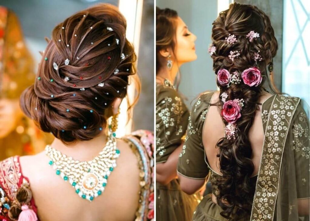 25 Most Elegant And Bridesmaid Wedding Hairstyles With Flowers · Thrill ...