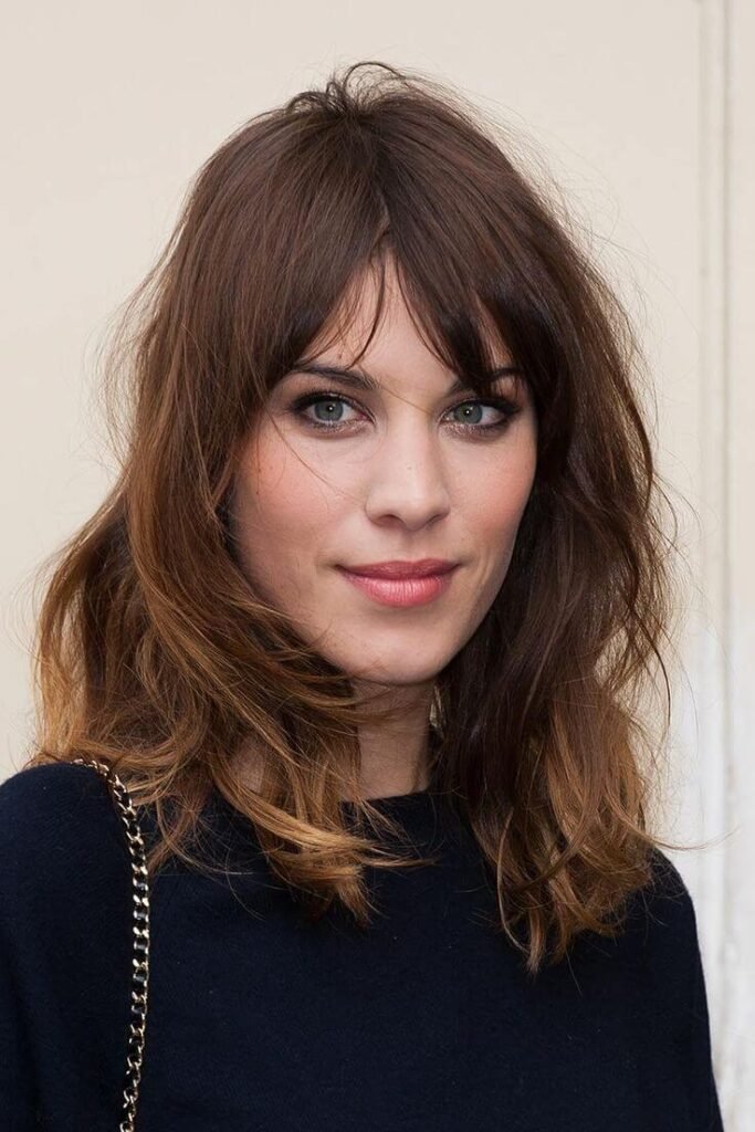 20 Latest Medium Length Hairstyles with Bangs · Thrill Inside