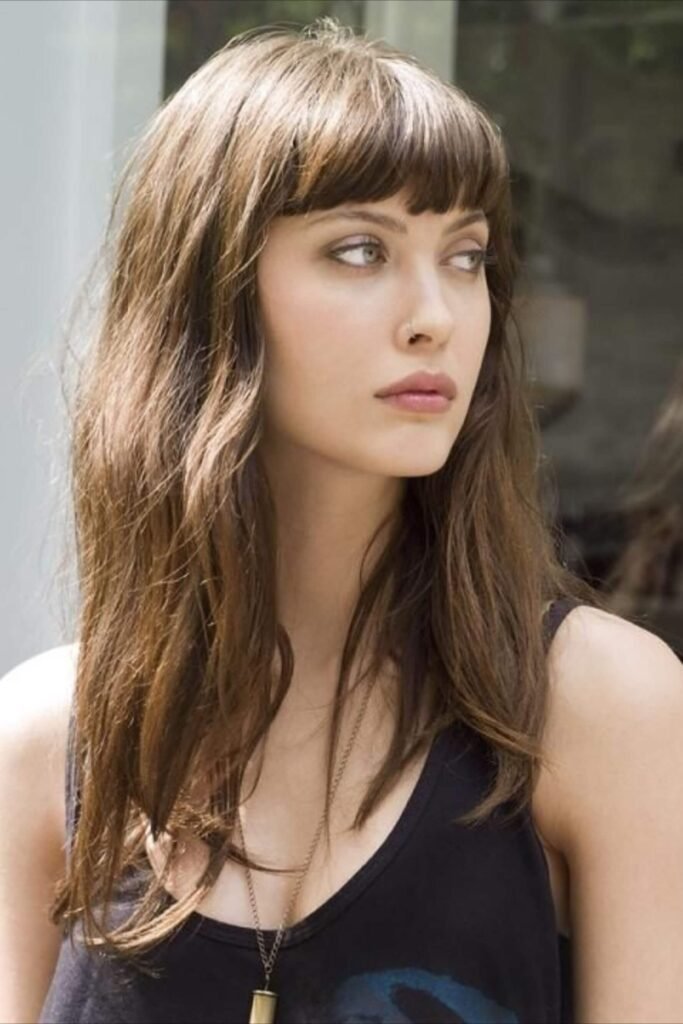 20 Latest Medium Length Hairstyles with Bangs · Thrill Inside