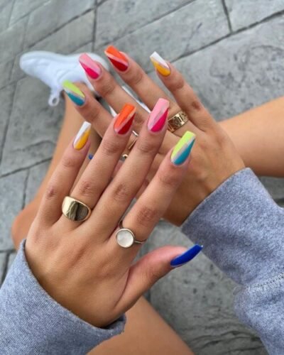 Fashionable Fingertips With Simple Rules Asymmetric Nails