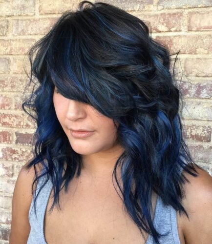 Ten Features Of Blue-black Hair Color! Who Looks Good With Blue Hair Color