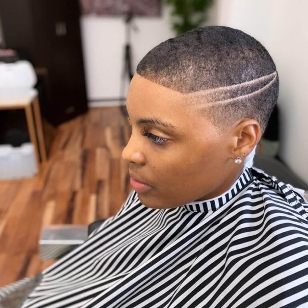 fade haircut for black women